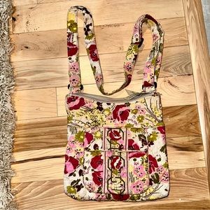 Vera Bradley Retired Make Me Blush Pattern (2010) crossbody Hipster
